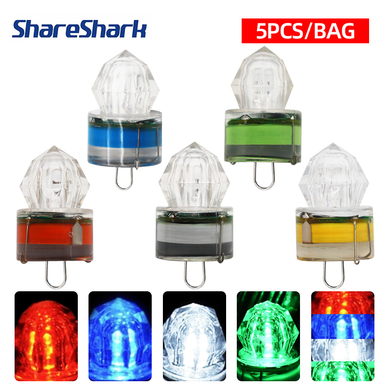 Underwater Flashlight - ShareShark 5 قطعة LED مصباح الصيد