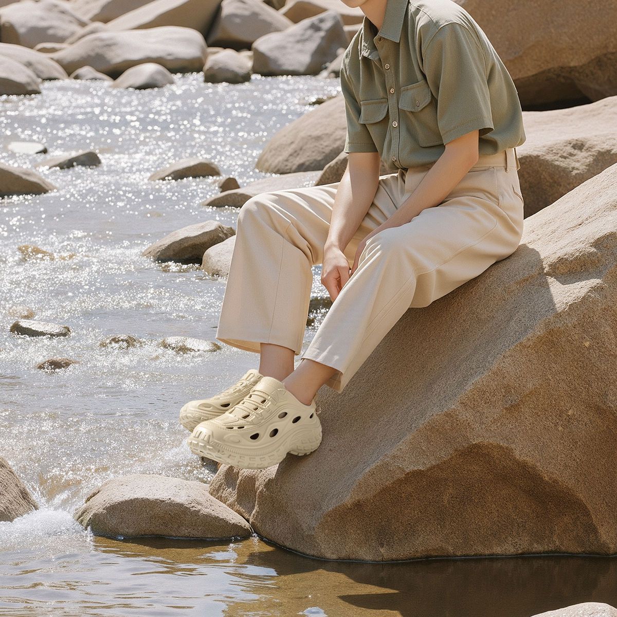 أحذية صيفية رجالية للارتداء في - مراجعة Aquatic Sports Shoes وسعره